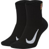 Nike Multiplier Ankle 2 pack Calcetines - blanco, negro