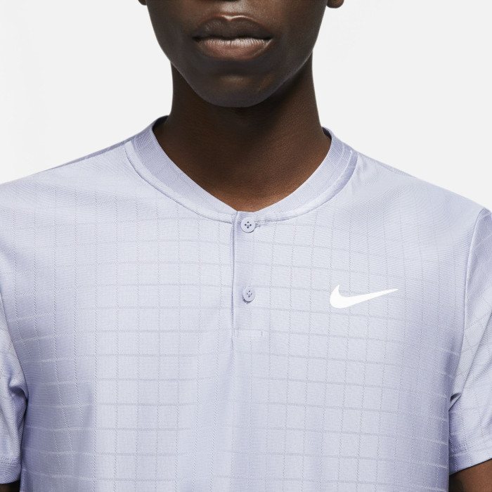 Nike Court Advantage Polo de verano para hombre 2021 - blanco, índigo claro