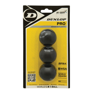 Dunlop 3 Bolas Pro Squash