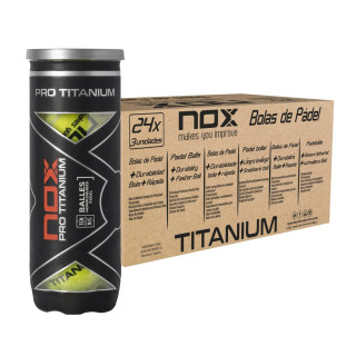 Nox Pro Titanium Caja de 24 tubos de 3 pelotas