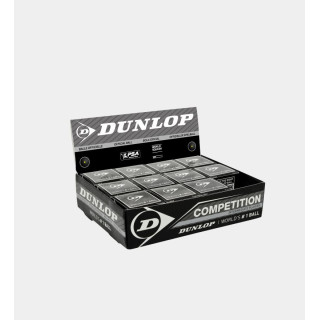 pelotas de squash dunlop competition, caja de 12