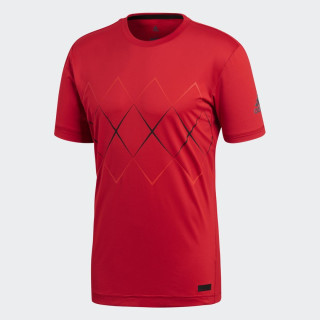 Adidas Camiseta infantil Barricade PE18 - negra, roja